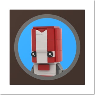 Brickheadz Castle Crashers Red Knight - Video Game Art Posters and Art